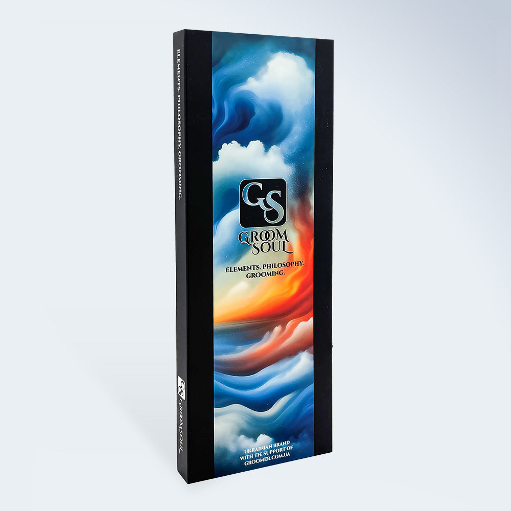 Gebogene Chunker-Schere für die Hundepflege Groom Soul Harmonia, 7,5 Zoll