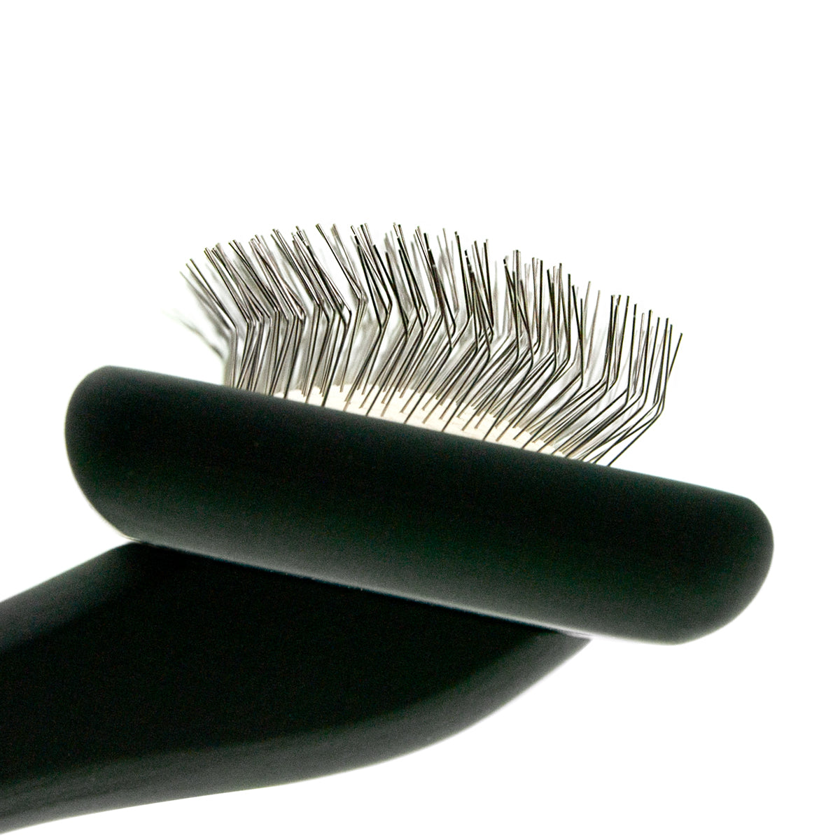 Kleine Zupfbürste für Tiere mit mittellangen Zinken Groom Soul Natural Series Soft Pins Black