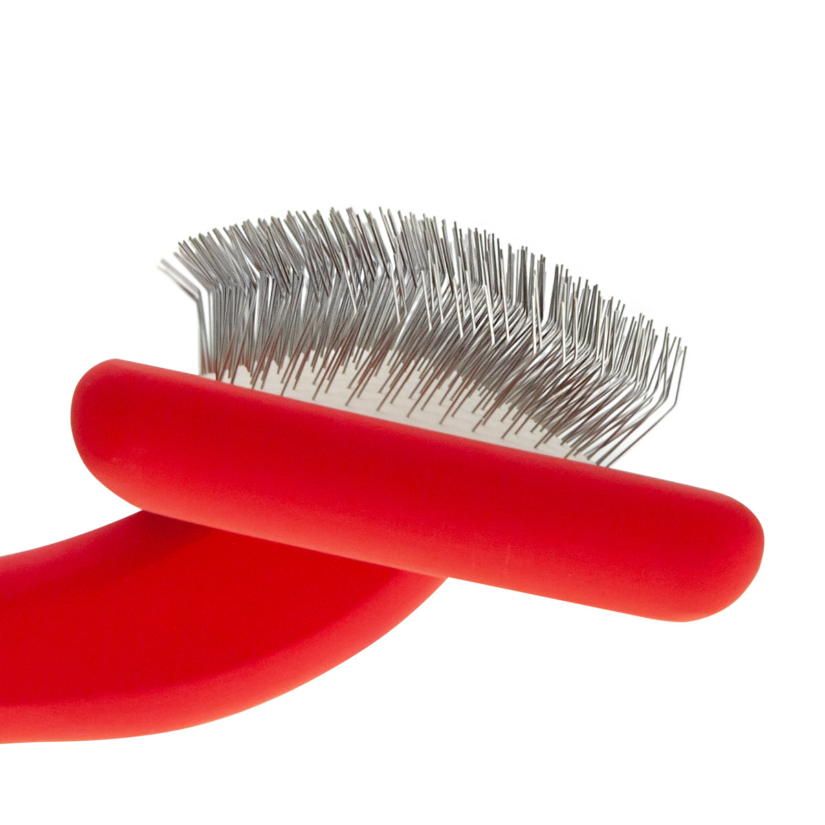 Zupfbürste für Tiere mit mittellangen Zinken Groom Soul Natural Series Soft Pins Red