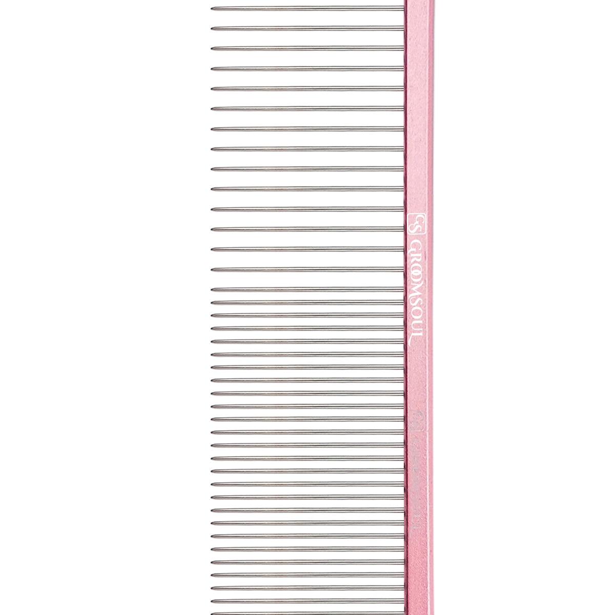 Groom Soul Pink Series metal comb for pets, 19 cm