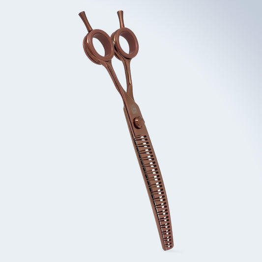 Gebogene Chunker-Schere für die Hundepflege Groom Soul Harmonia, 7,5 Zoll