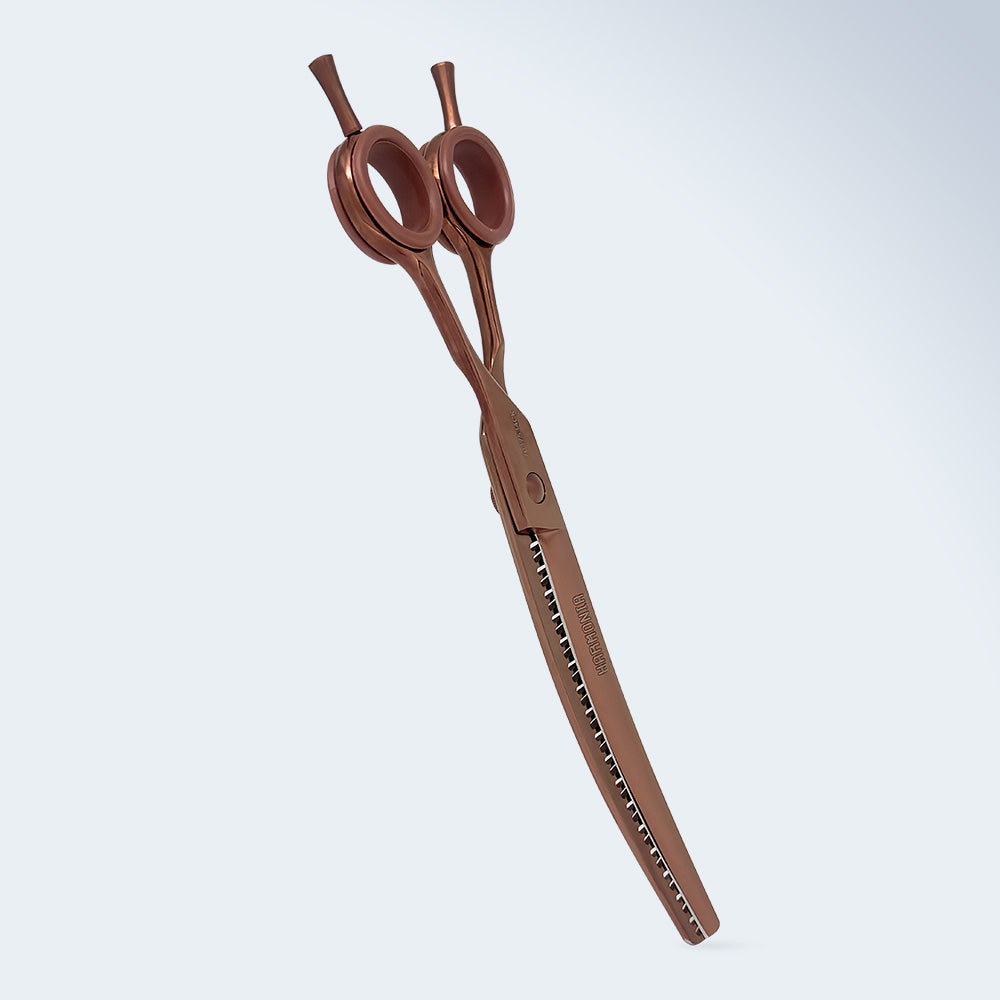 Gebogene Chunker-Schere für die Hundepflege Groom Soul Harmonia, 7,5 Zoll