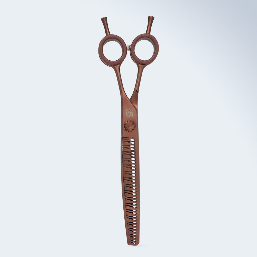Gebogene Chunker-Schere für die Hundepflege Groom Soul Harmonia, 7,5 Zoll