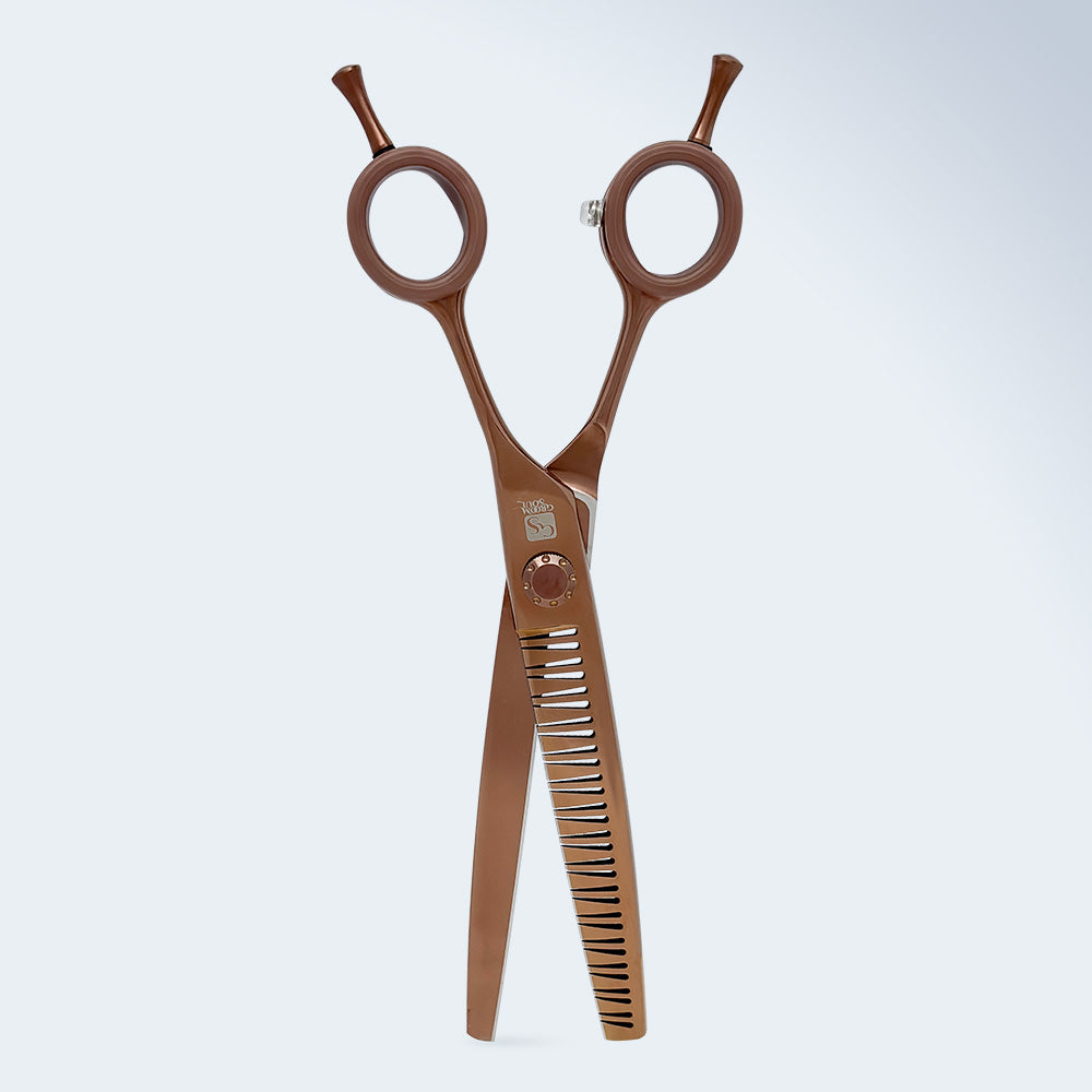 Gebogene Chunker-Schere für die Hundepflege Groom Soul Harmonia, 7 Zoll