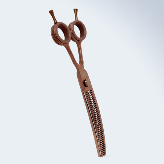 Gebogene Chunker-Schere für die Hundepflege Groom Soul Harmonia, 7 Zoll