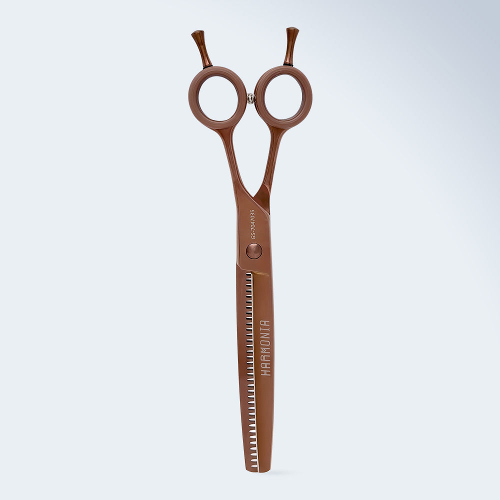 Groom Soul Harmonia Curved Chunking Shears for Dog Grooming, 7 inches