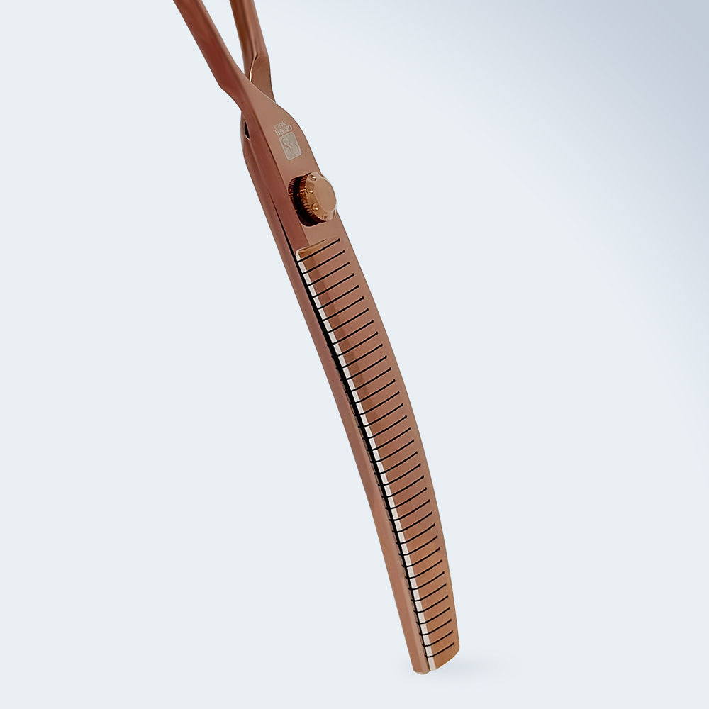 Groom Soul Harmonia curved grooming shears for dogs, 7 inches