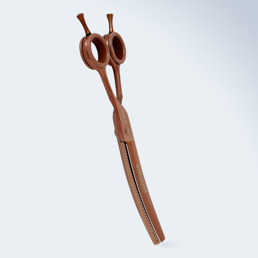 Groom Soul Harmonia curved grooming shears for dogs, 7 inches