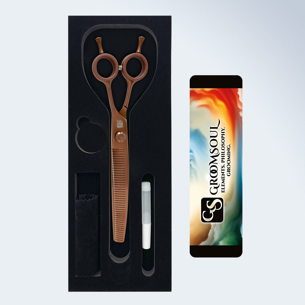 Gebogene Magic-Schere für die Hundepflege Groom Soul Harmonia, 7,5 Zoll