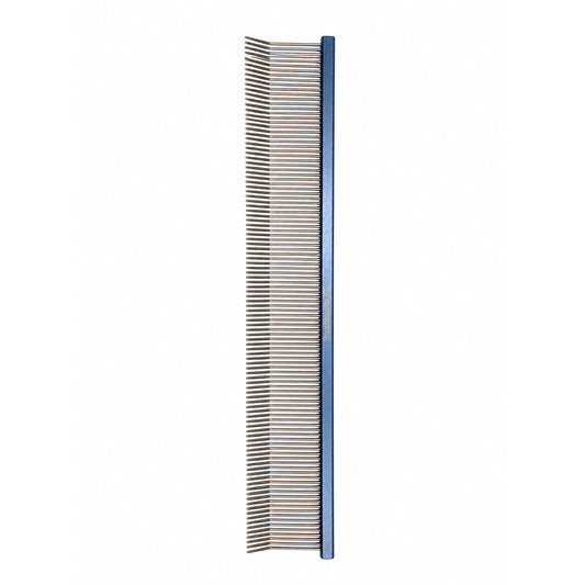 Расческа для животных с закругленными зубьями Groom Soul Blue Series Curved Teeth, 22 см