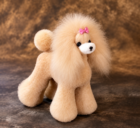 Teddy Ganzkörperfell, Champagner mit weißer Schnauze (Teddy full body hair (champagne, white mouth)