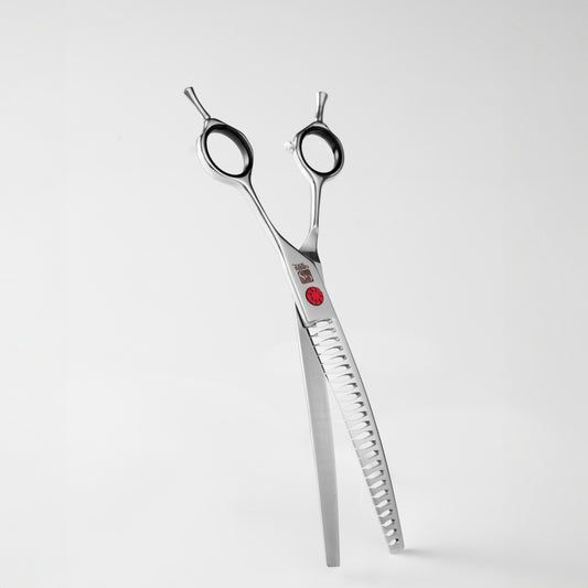 Gebogene Finish-Schere für die Hundepflege Groom Soul Elements Fire, 7,5 Zoll