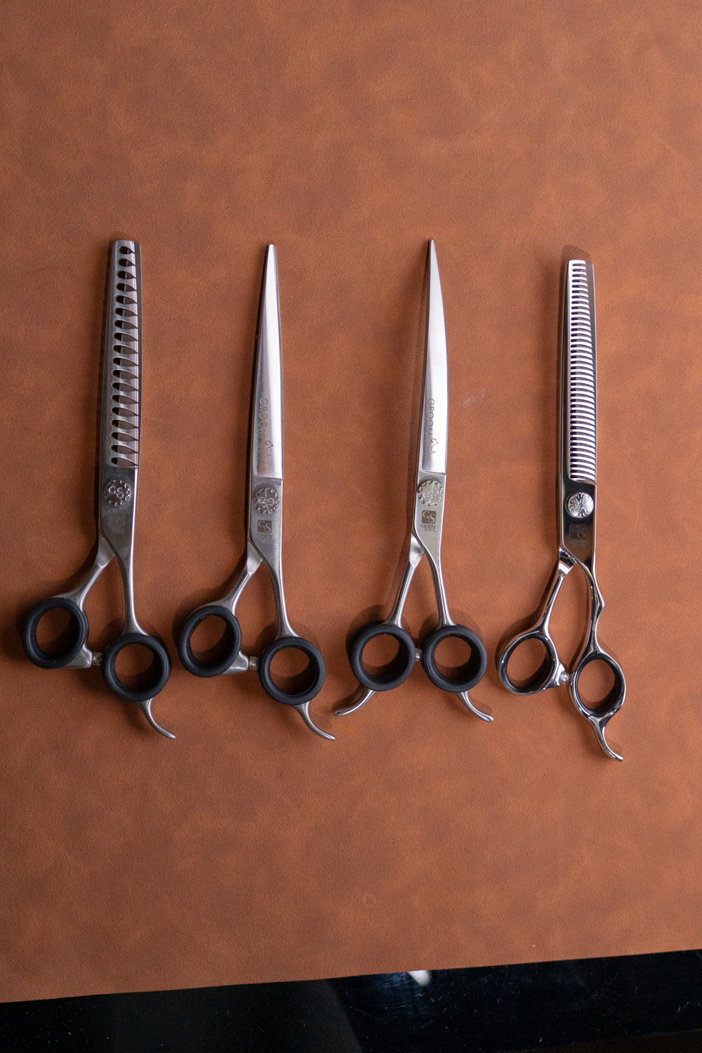 Groom Soul Basic Jazz – Professionelles Grooming-Scheren-Set, 4-teilig