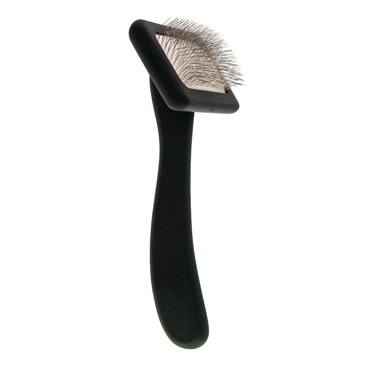 Small grooming brush for pets with medium-length pins Groom Soul Natural Series Soft Pins Black
