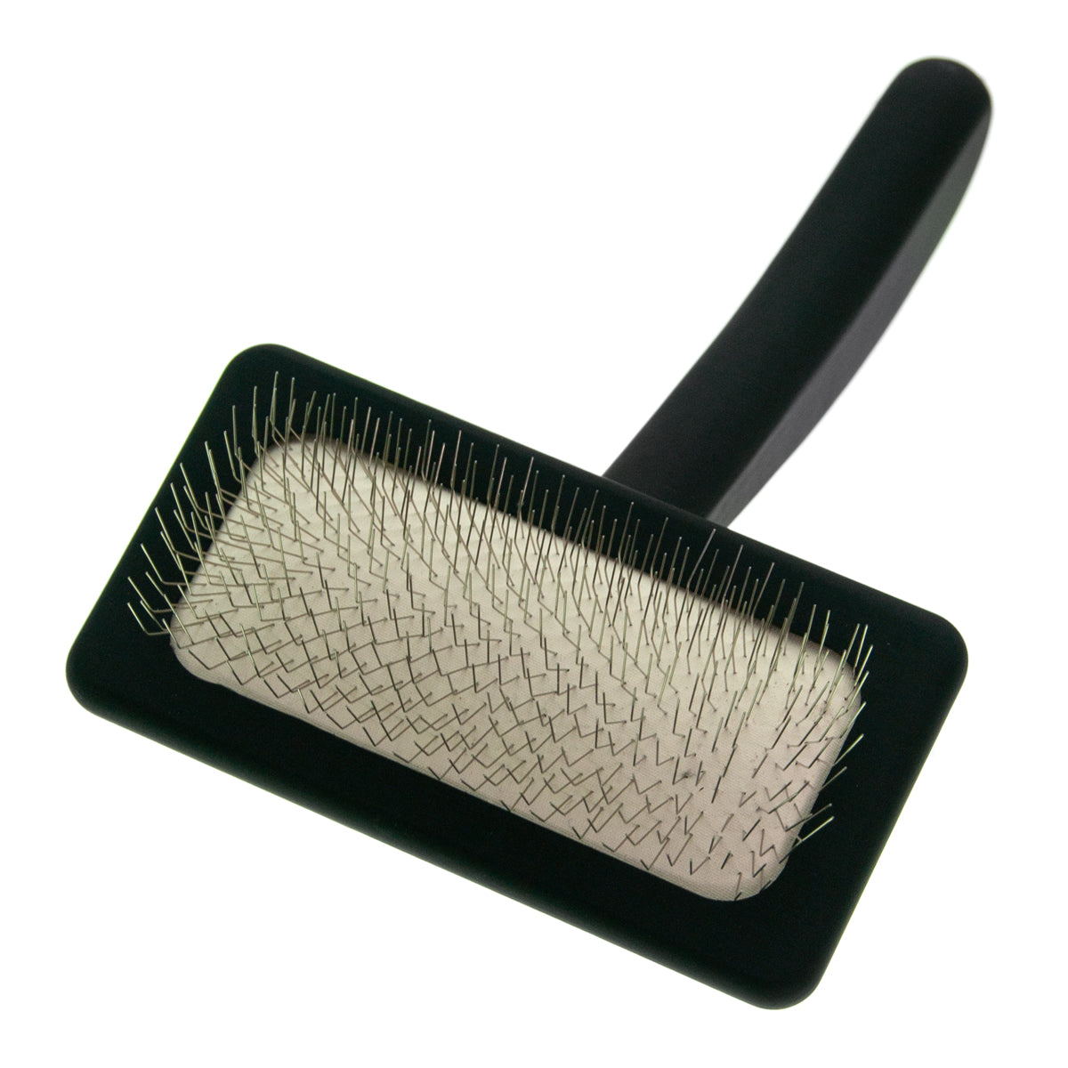 Small grooming brush for pets with medium-length pins Groom Soul Natural Series Soft Pins Black