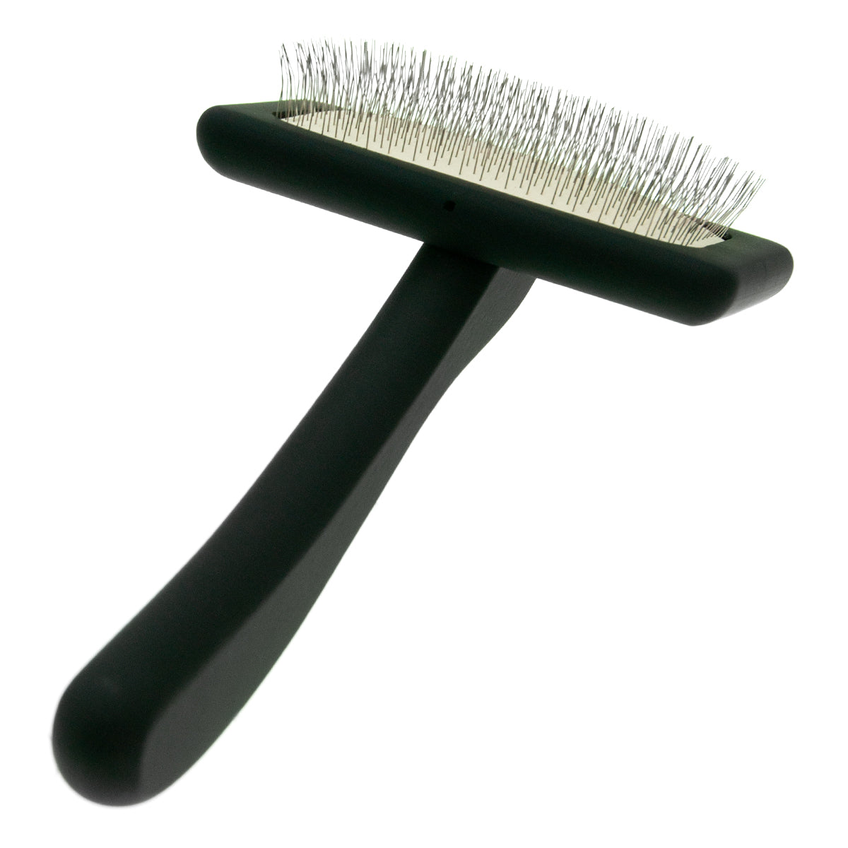 Small grooming brush for pets with medium-length pins Groom Soul Natural Series Soft Pins Black