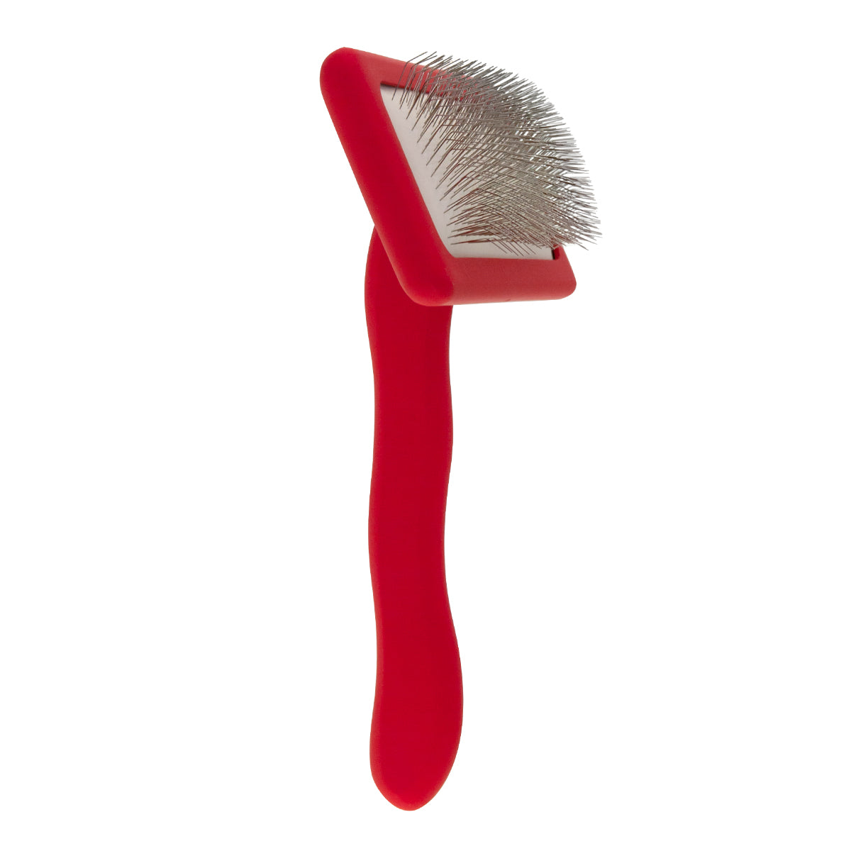 Zupfbürste für Tiere mit mittellangen Zinken Groom Soul Natural Series Soft Pins Red