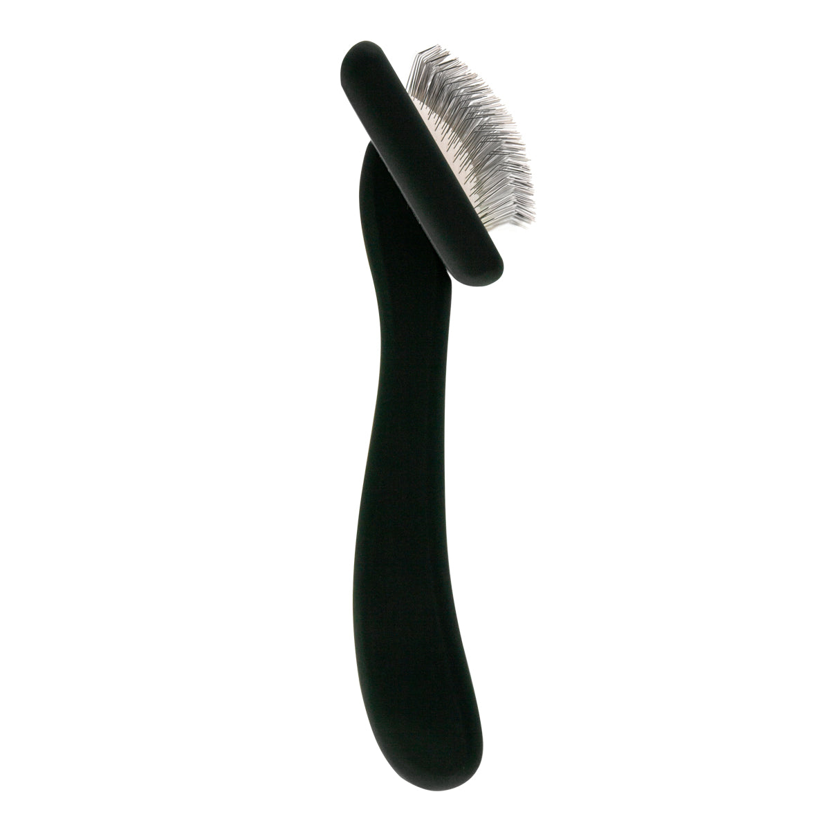 Щетка-пуходерка для животных со средними зубцами Groom Soul Natural Series Soft Pins Black