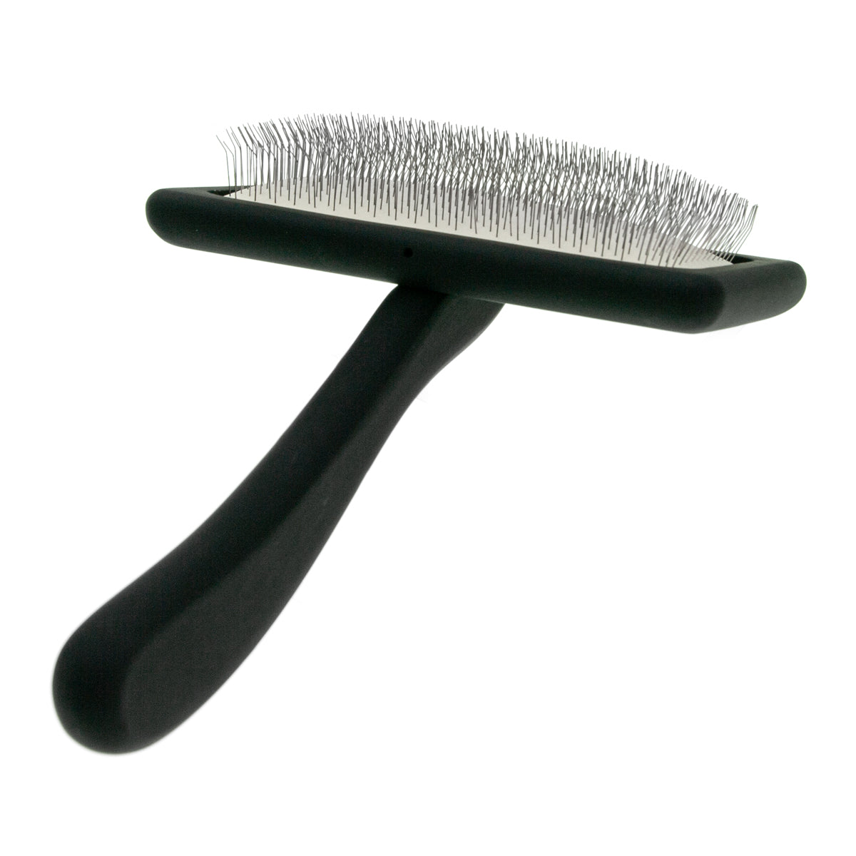Щетка-пуходерка для животных со средними зубцами Groom Soul Natural Series Soft Pins Black