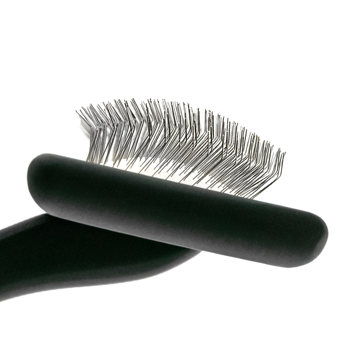 Щетка-пуходерка для животных со средними зубцами Groom Soul Natural Series Soft Pins Black