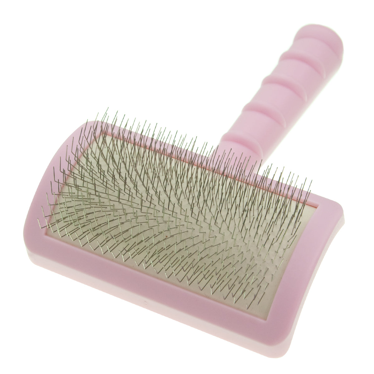 Slicker brush for animals with soft, long pins Groom Soul Pro Series Soft Long Pins Pink