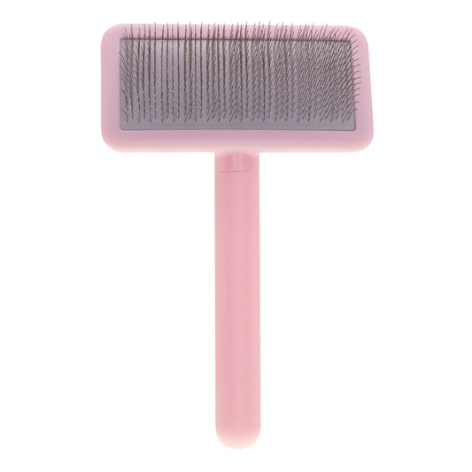 Kleine Zupfbürste für Tiere mit mittellangen Zinken Groom Soul Basic Series Soft Pins Pink