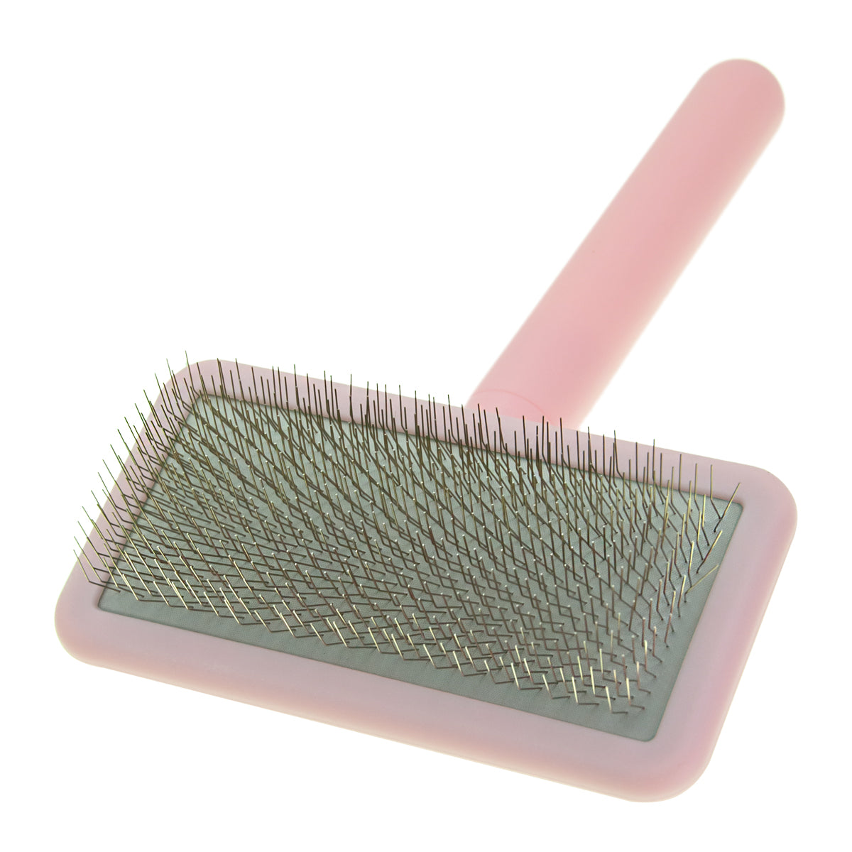 Kleine Zupfbürste für Tiere mit mittellangen Zinken Groom Soul Basic Series Soft Pins Pink