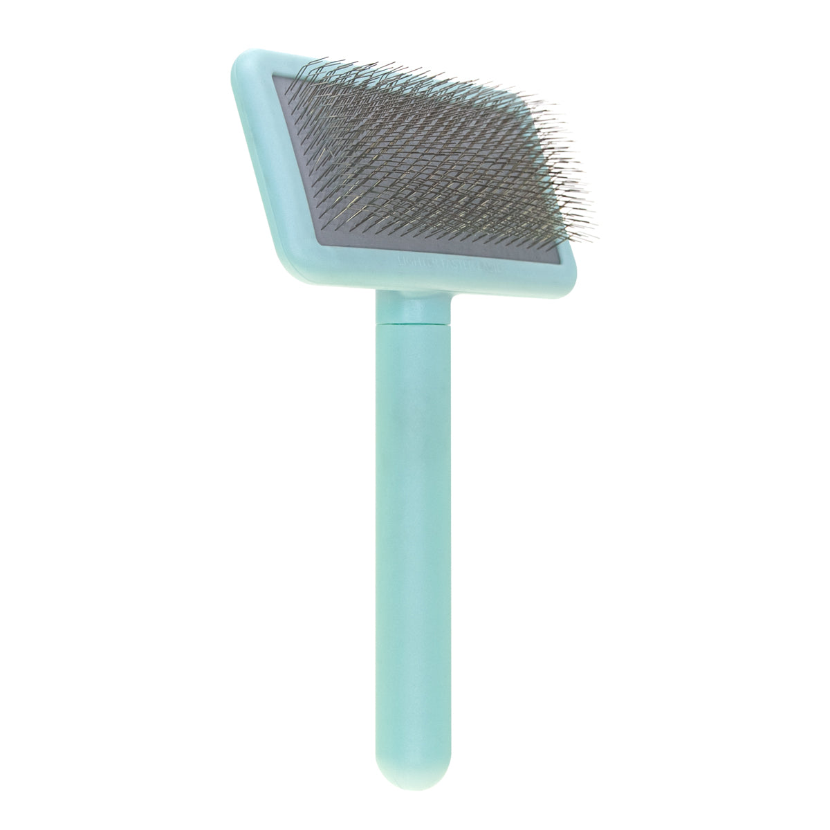 Small slicker brush for pets with medium-length bristles Groom Soul Basic Series Soft Pins Mint