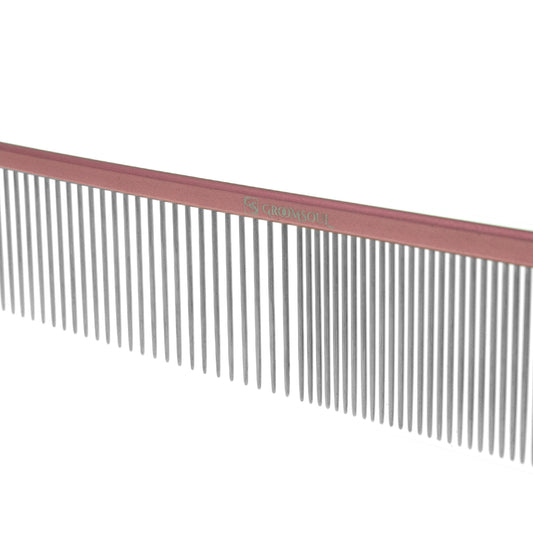 Metallkamm für Tiere Groom Soul Pink Series, 19 cm
