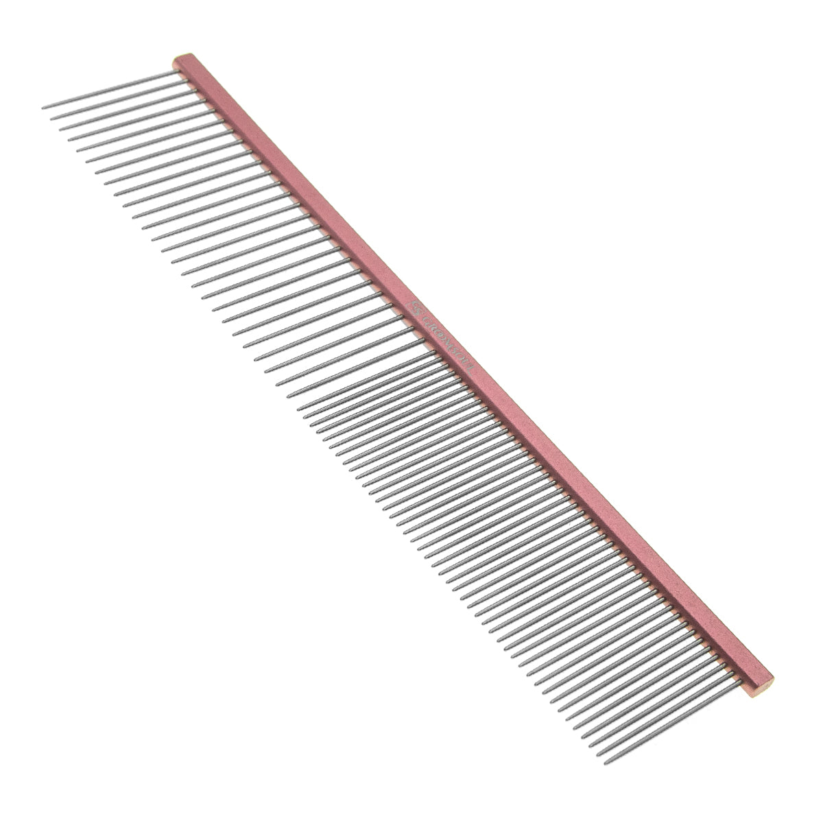 Groom Soul Pink Series metal comb for pets, 19 cm