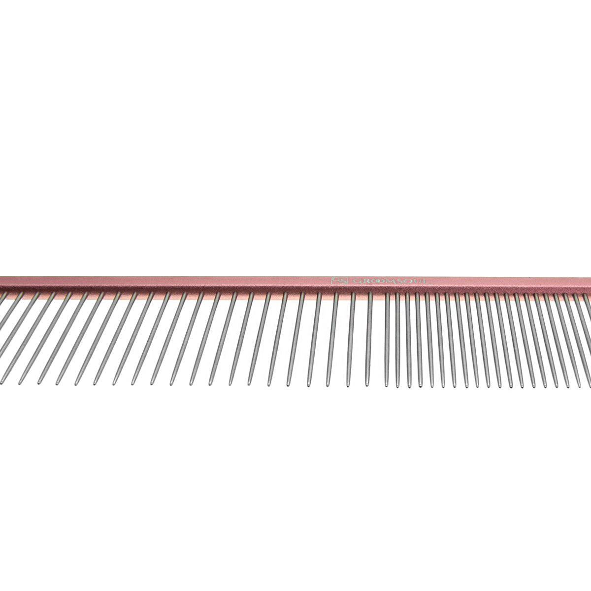 Groom Soul Pink Series metal comb for pets, 19 cm