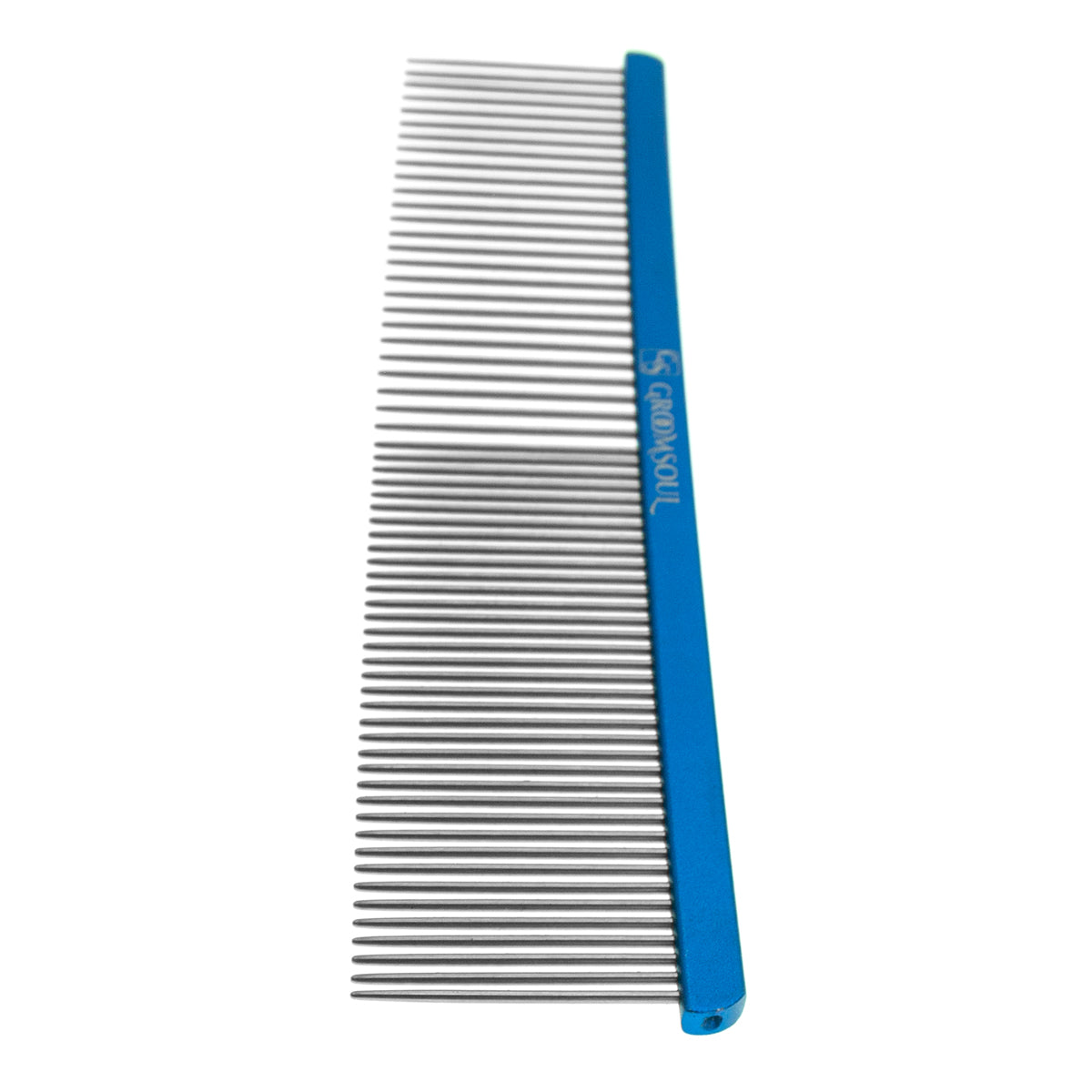 Металевий гребінець для тварин Groom Soul Blue Series, 19 см