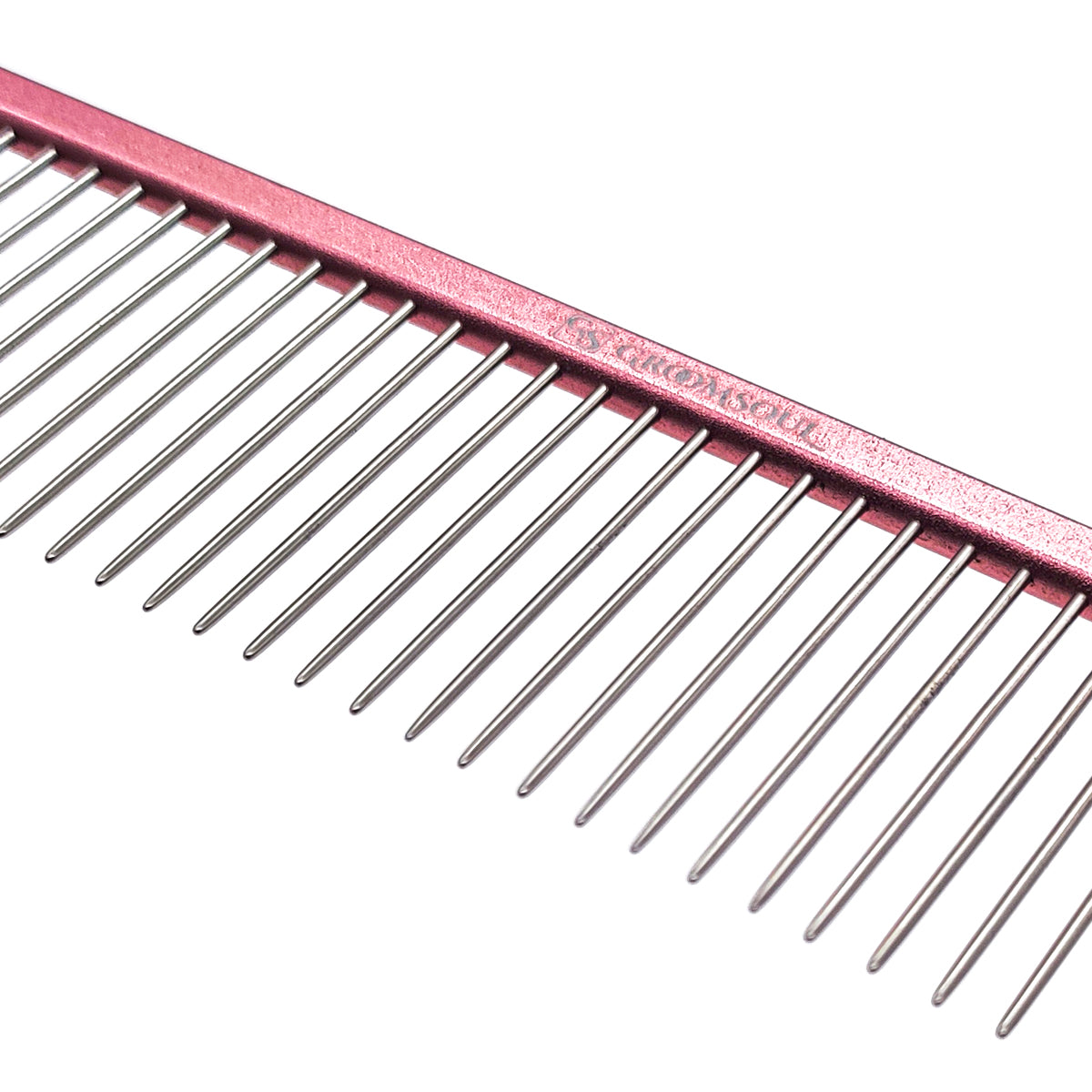 Groom Soul Pink Series metal comb for animals, 24.5 cm