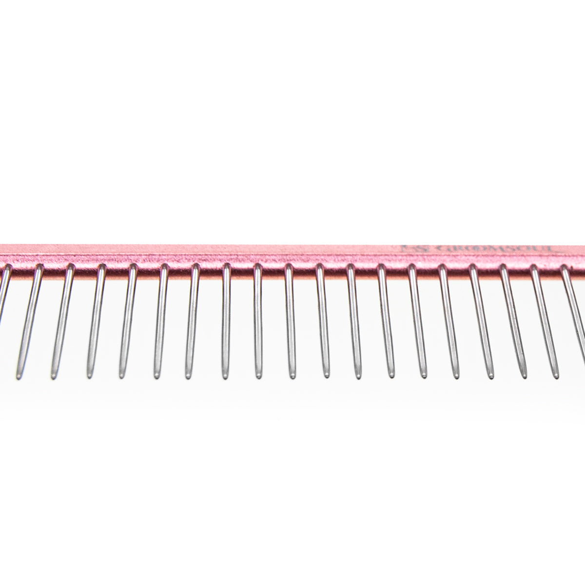 Groom Soul Pink Series metal comb for animals, 24.5 cm
