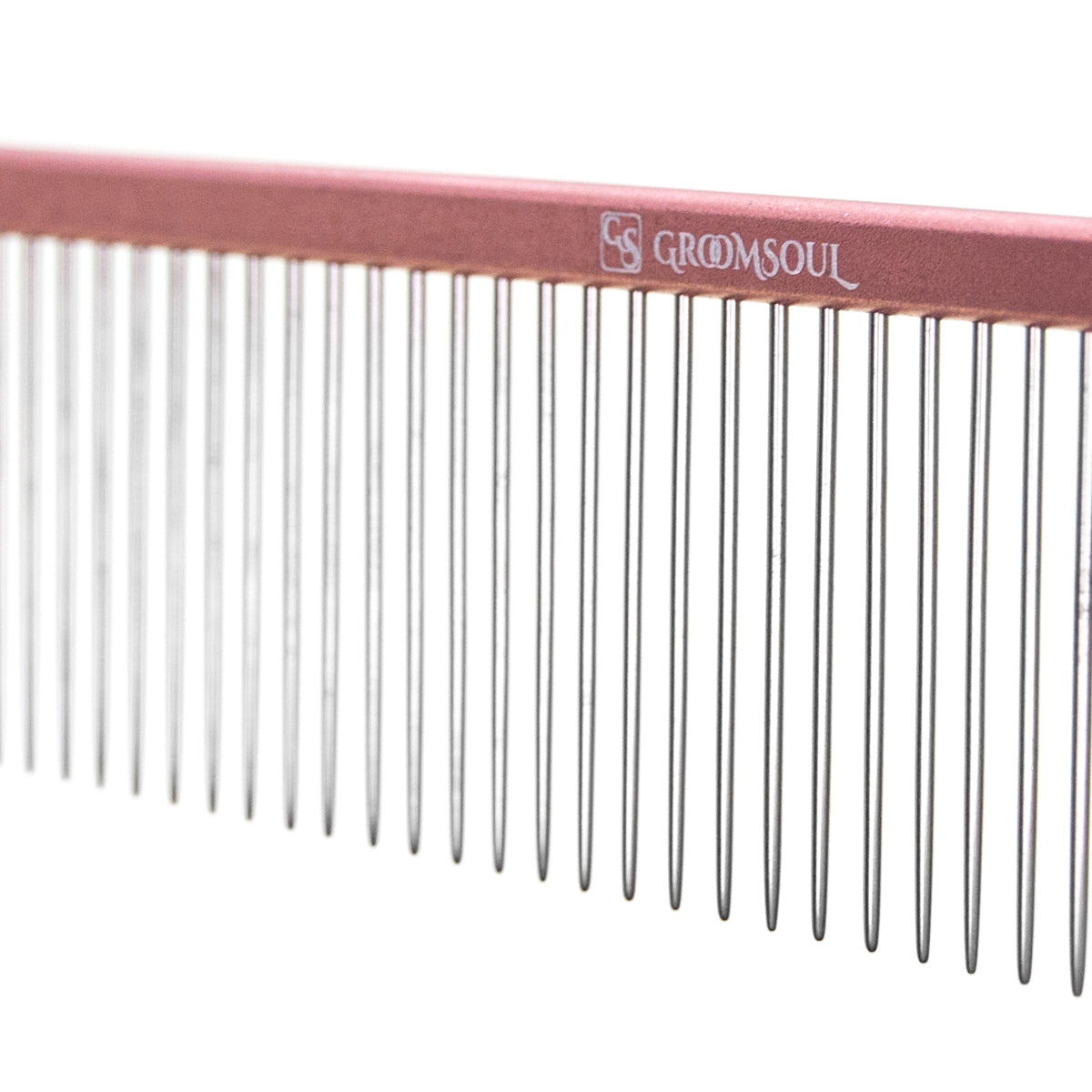 Groom Soul Pink Series metal comb for animals, 24.5 cm