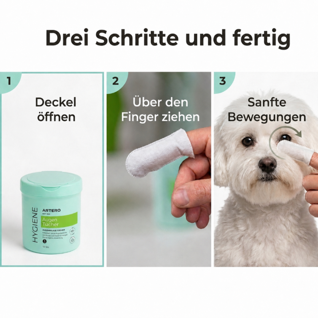 Augenreiniger-Fingerhüte