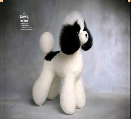Teddy Ganzkörperfell, Schwarz-Weiß (Teddy full body hair (black and white)