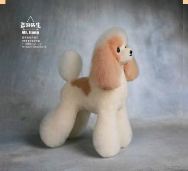 Teddy Ganzkörperfell, Champagner-Weiß (Teddy full body hair (Champagne and white)