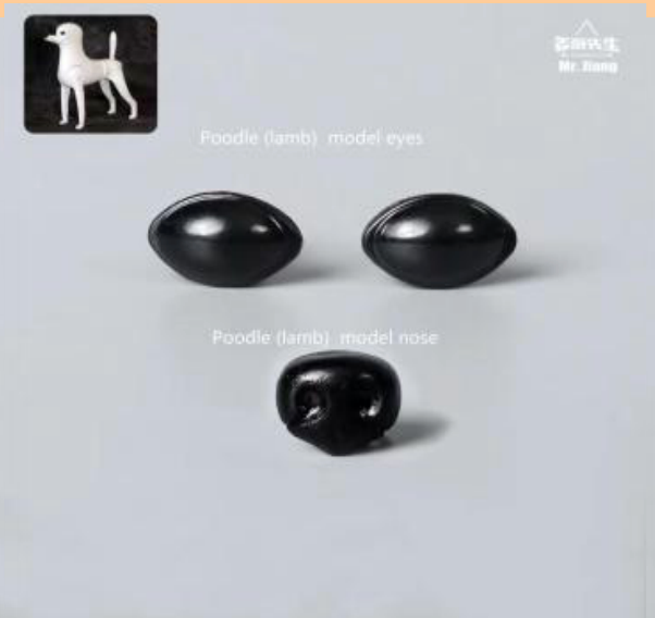 Ersatz-Augen und Nase für Mr. Jiang Ram/Pudel-Trainingsmannequin (Ram eyes nose)