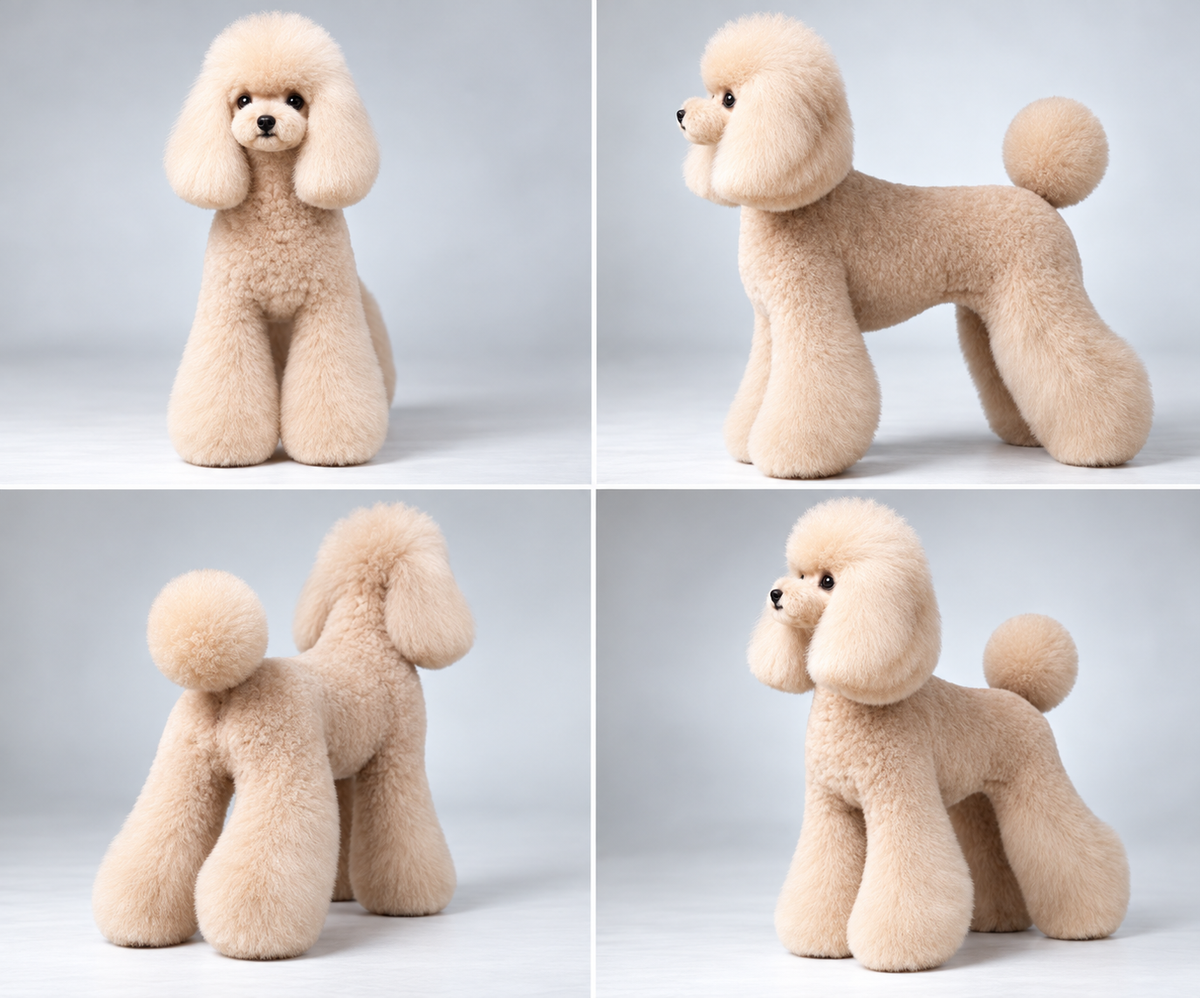 Teddy Ganzkörperfell, Milk-Tea-Farbe (Teddy full body hair (milk tea color)