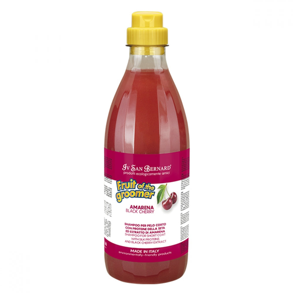 Iv San Bernard Black Cherry & Silk Proteins – Shampoo für kurzes Fell, 500 ml