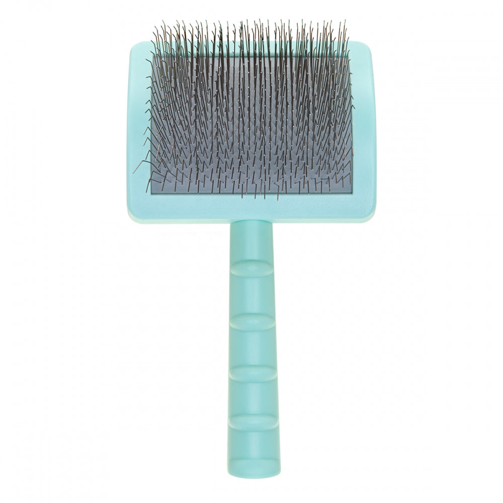 Большая пуходёрка для животных с удлинёнными зубцами – Groom Soul Pro Series Extra Long Pins Mint