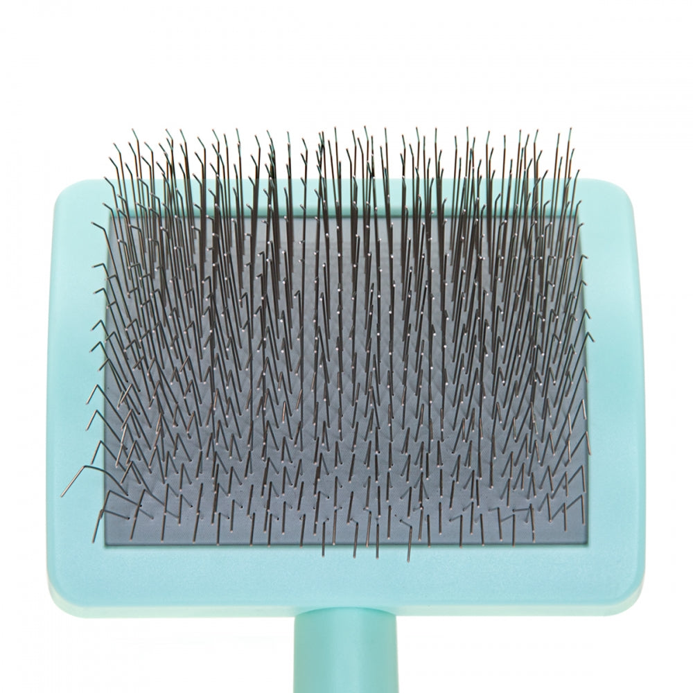 Большая пуходёрка для животных с удлинёнными зубцами – Groom Soul Pro Series Extra Long Pins Mint