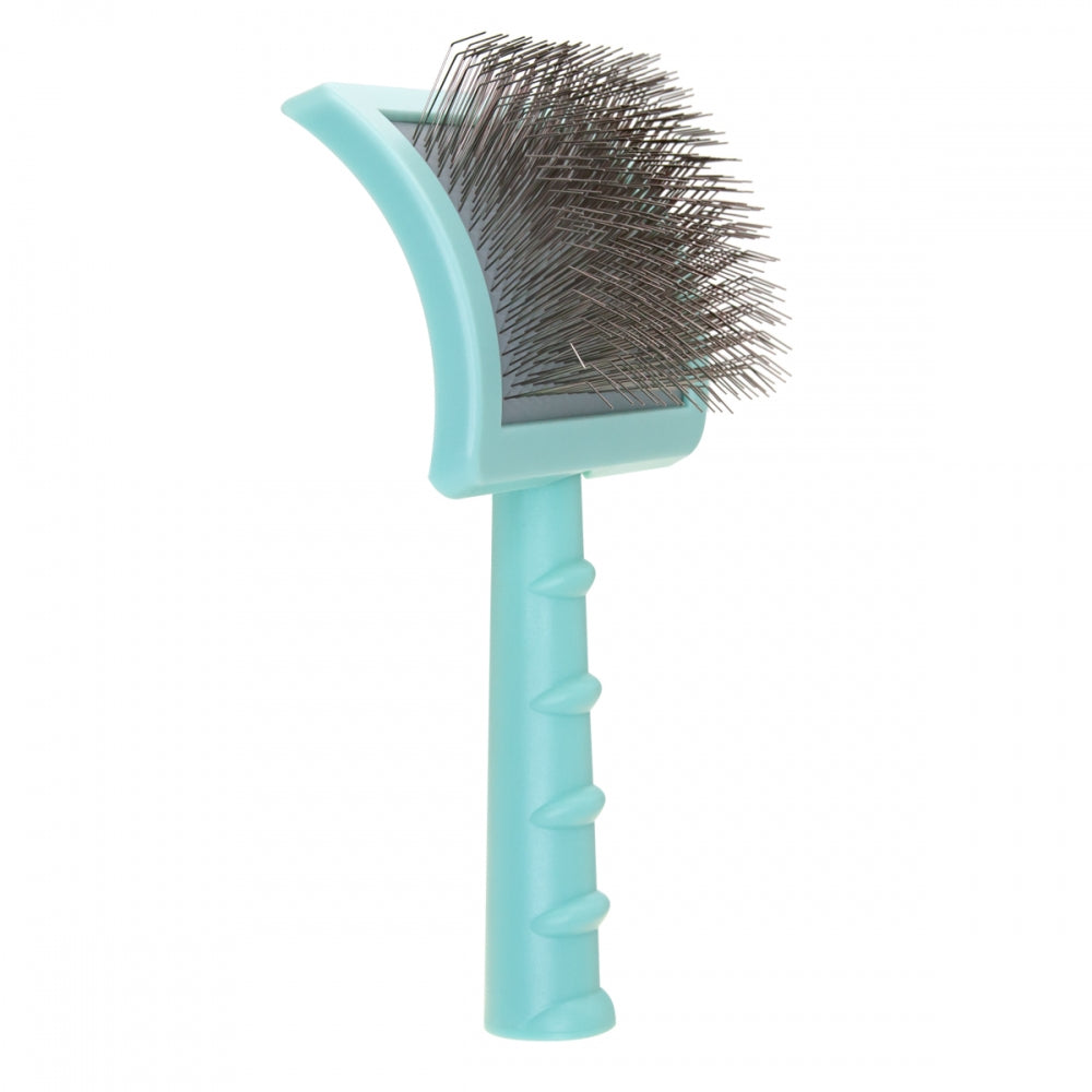Большая пуходёрка для животных с удлинёнными зубцами – Groom Soul Pro Series Extra Long Pins Mint