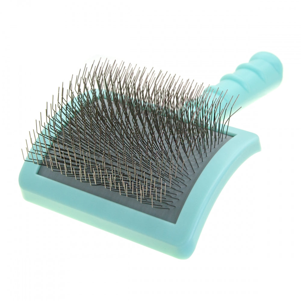 Большая пуходёрка для животных с удлинёнными зубцами – Groom Soul Pro Series Extra Long Pins Mint