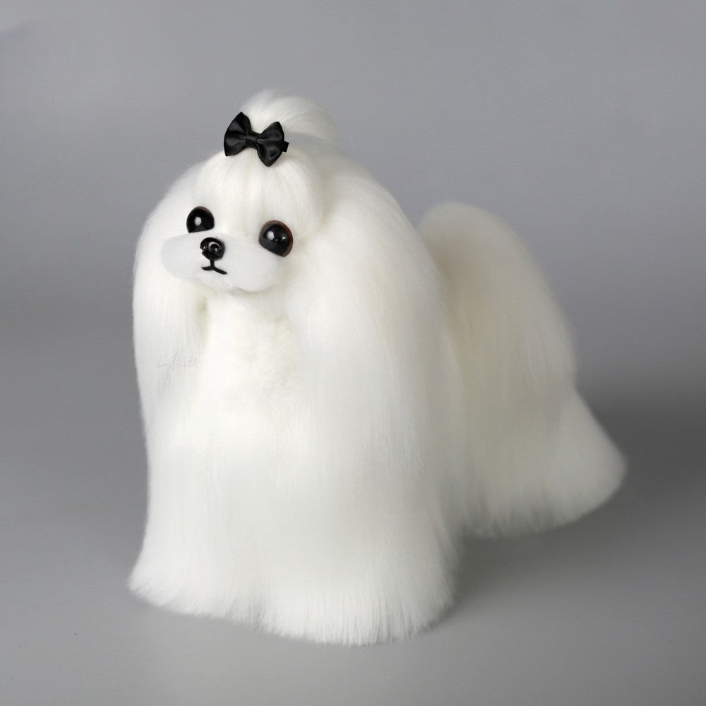 Malteser Ganzkörperfell, Weiß (Maltese full body hair)