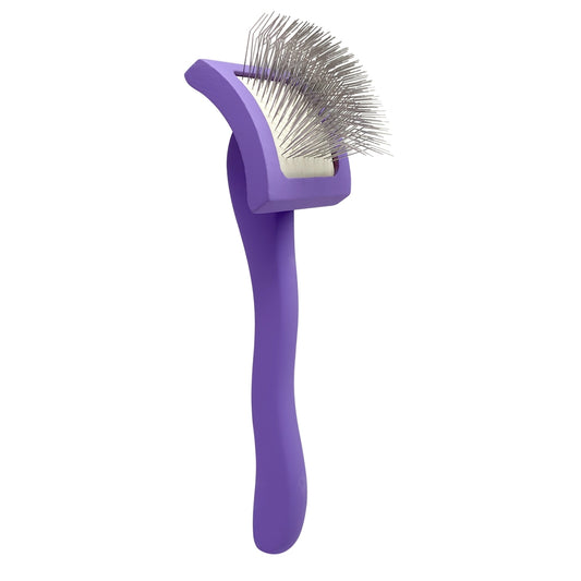 Zupfbürste für Tiere mit langen Pins, Groom Soul Violet Series, Größe S