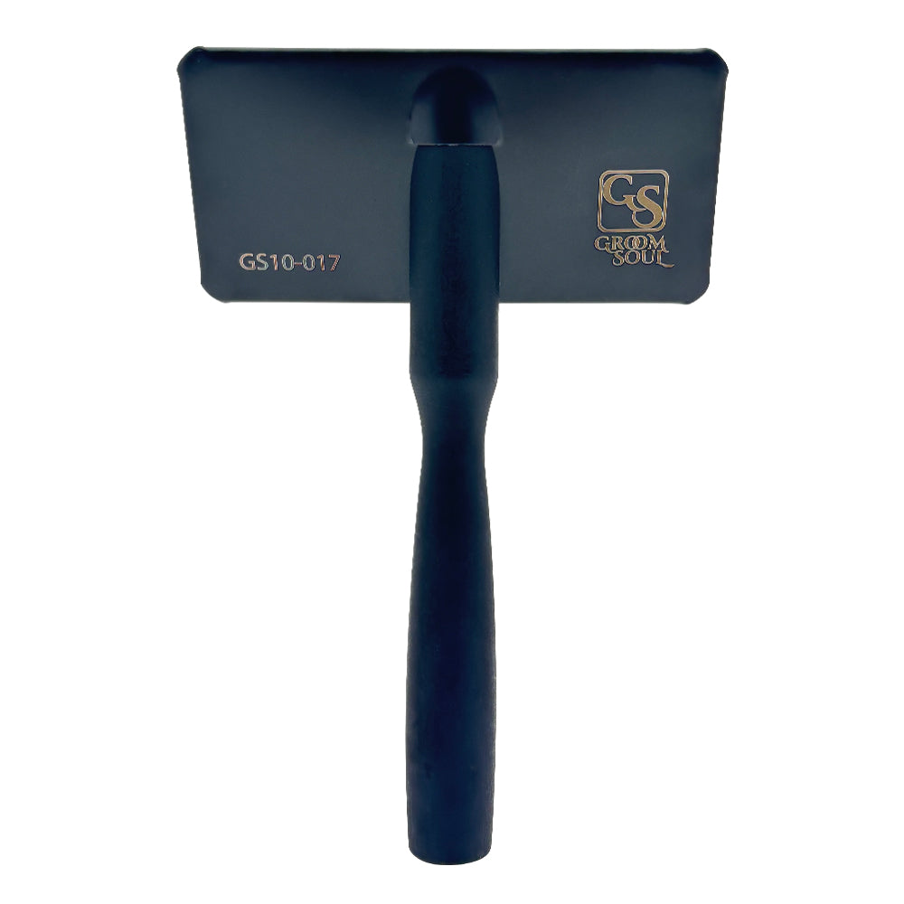 Щетка-пуходерка для животных со средней длиной зубцов Groom Soul Basic Series Frosted Titanium