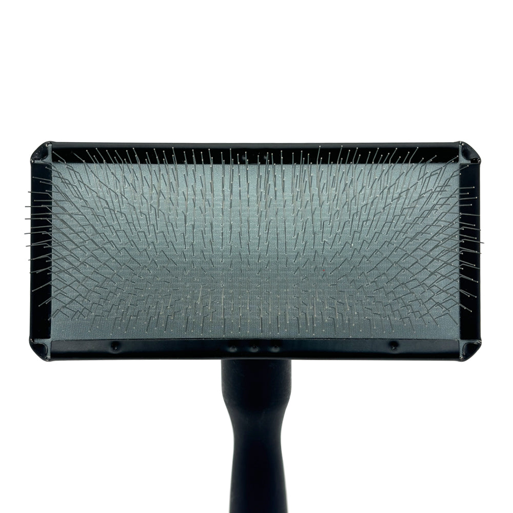 Щетка-пуходерка для животных со средней длиной зубцов Groom Soul Basic Series Frosted Titanium