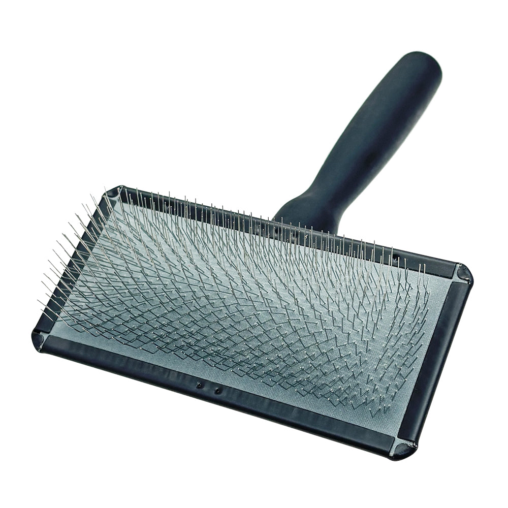 Щетка-пуходерка для животных со средней длиной зубцов Groom Soul Basic Series Frosted Titanium